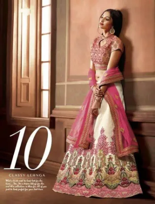 Picture of choli lehenga bridal wedding reception modest maxi gown