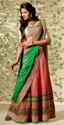 Picture of choli lehenga partywear latest indian traditional brid,