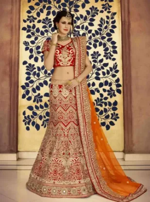 Picture of choli lehenga partywear latest indian traditional brida