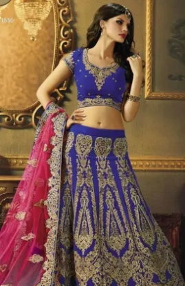 Picture of choli lehenga partywear latest indian traditional brida