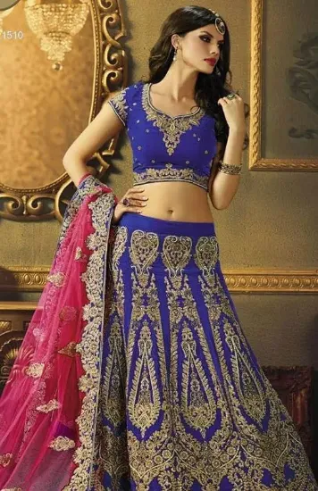 Picture of choli lehenga partywear latest indian traditional brida