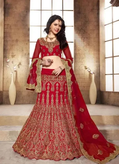 Picture of designer bollywood indian wedding bridal lehenga choli,