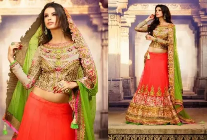 Picture of designer bollywood yellow lehenga,lehenga choli buy onl