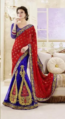 Picture of designer choli lehenga bridal wedding reception modest 