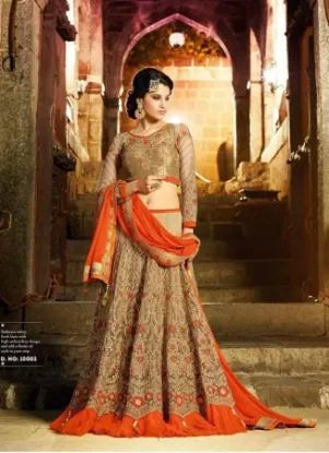 Picture of designer heavy embroidery bollywood wedding lehenga ch,