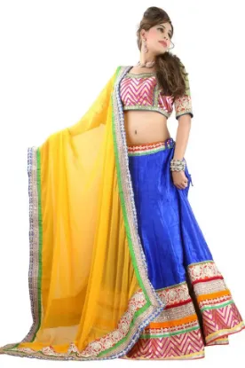 Picture of designer heavy lehenga saree partywear sari traditional