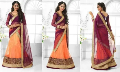 Picture of designer indian bollywood saree ethnic party wear fashi