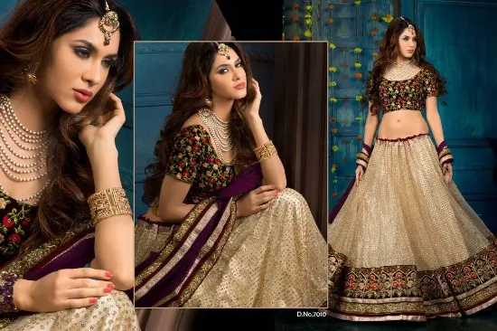 Picture of designer indian heavy work bridal ghagra choli pakista,