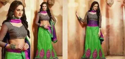 Picture of designer indian lehenga pakistani bridal wedding party,