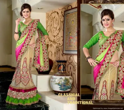 Picture of designer indian lehenga saree pakistani party bollywoo,