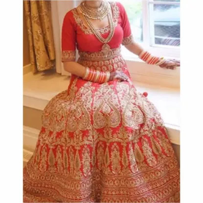 Picture of designer indian women wedding wear lehenga choli pakist