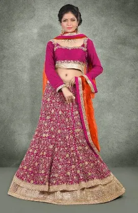 Picture of designer lehenga indian pakistani bridal lehenga choli 