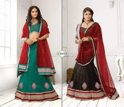 Picture of designer lehenga wedding saree indian women bollywood p