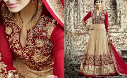 Picture of designer pakistani indian saree women dress lehenga bo,