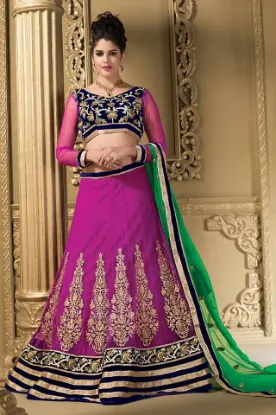 Picture of designer party wear bollywood lehenga choli traditional