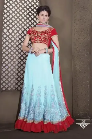 Picture of designer party wear dress lehenga saree bollywood indi,