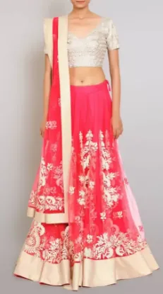 Picture of designer party wear sari bridal bollywood indian weddi,