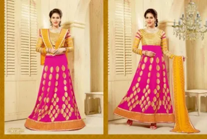 Picture of designer party wear wedding indian pakistani lehenga l,