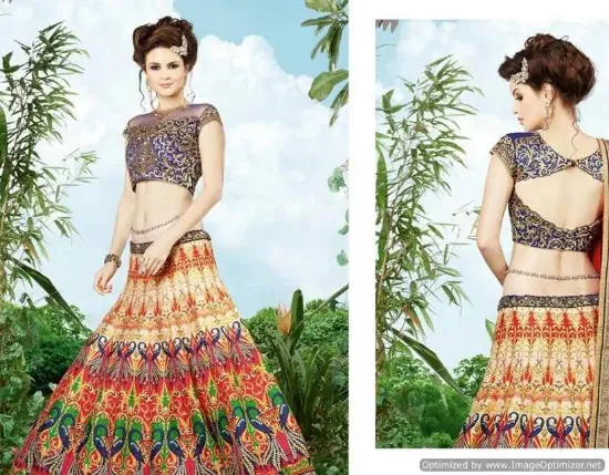 Picture of designer saree indian bollywood sari lehenga wedding b,