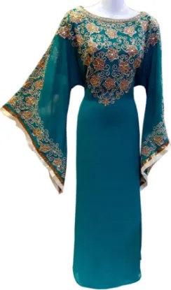 Picture of fit n flare evening dresses,abaya,jilbab,kaftan dress,,
