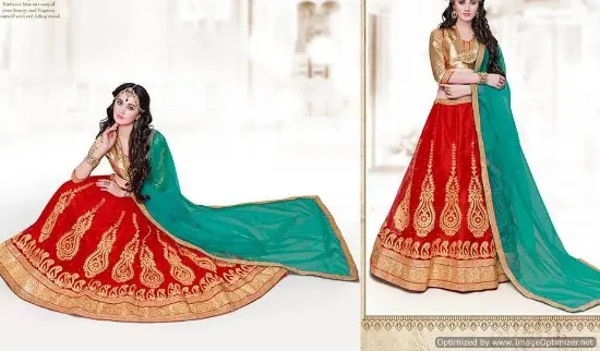 Picture of designer wedding lehenga choli bollywood party wear hea