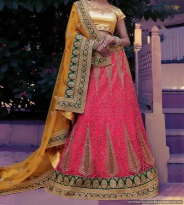 Picture of embroidered lehenga indian pakistani bollywood ethnic ,