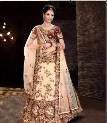 Picture of engagement ceremony lehenga indian bridal wedding desig