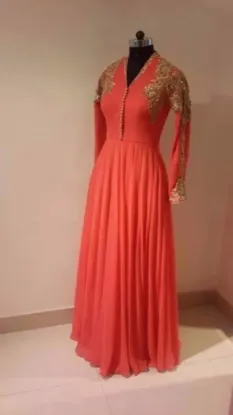 Picture of evening dress with slits,caftan o kaftan,abaya,jilbab,,