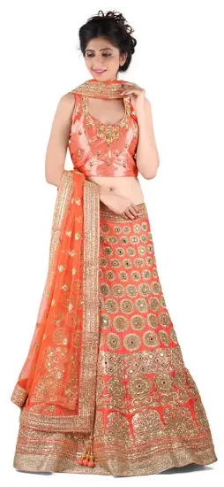 Picture of ethnic designer lehenga indian pakistani bridal lehenga