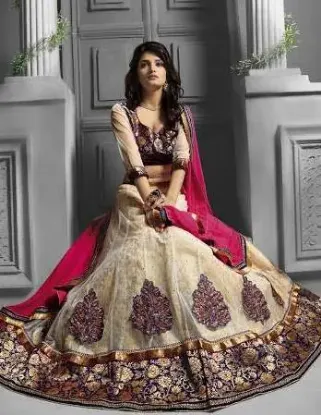 Picture of ethnic designer lehenga indian pakistani bridal lehenga