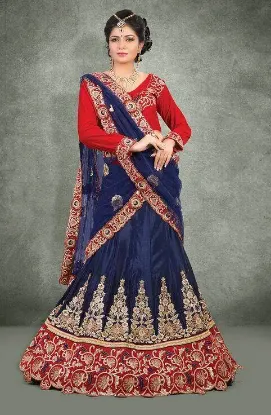 Picture of ethnic designer lehenga indian pakistani bridal lehenga