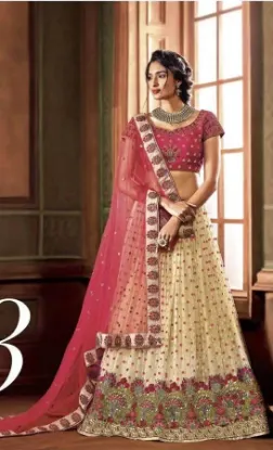 Picture of fancy fashion lehenga choli bollywood heavy work stylis