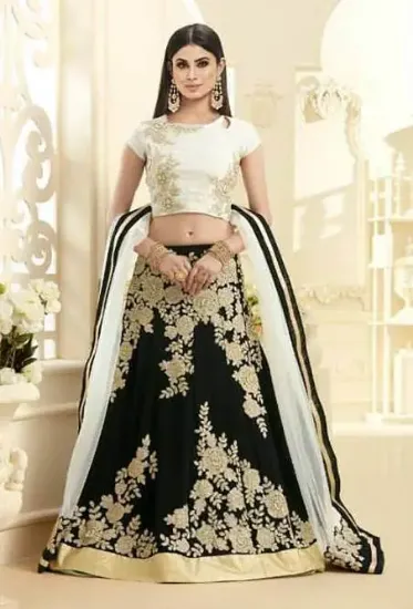 Picture of fancy fashion lehenga choli traditional multi work geor