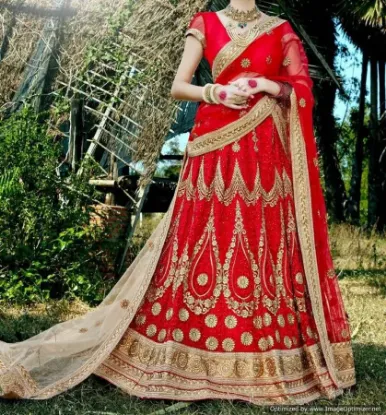 Picture of fancy indian pakistani wedding events party wear design