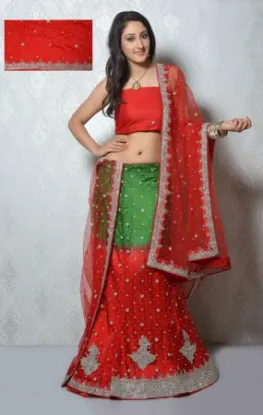 Picture of girls ghagra choli ethnic wear embroidered lehenga chol