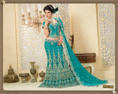 Picture of girls indian pakistani lehenga choli dress size fits a,