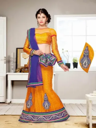 Picture of girls stomodest maxi gownork lehenga choli size,choli,l