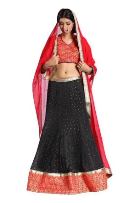 Picture of heavy net lehenga,lehenga and half sareechaniya choli,c