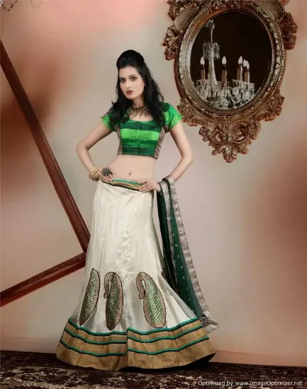 Picture of heavy velvet lehenga,ghagra choli gujarati stylechaniya