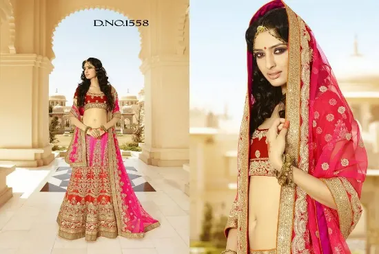 Picture of heavy work & embroidered designer bridal lehenga choli,