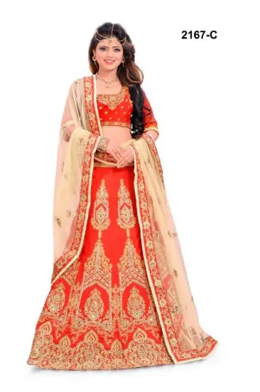 Picture of how to drape a chaniya choli dupatta,lehenga saree for,