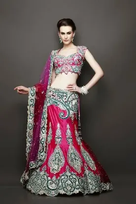 Picture of how to make a chaniya choli,lehenga saree for weddingch