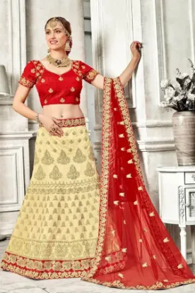 Picture of how to stitch a net lehenga,queens lehengachaniya choli