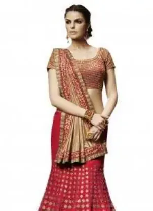 Picture of indian bollywood designer party wear embroidery leheng,