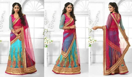 Picture of indian bollywood designer saree lehenga traditional sar