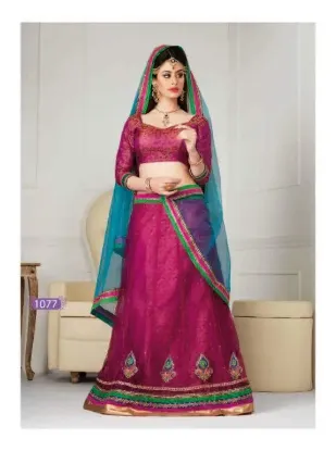 Picture of indian bollywood wedding designer lehenga saree party w