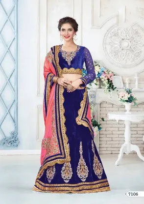 Picture of indian bollywood women pakistani wedding dress designer