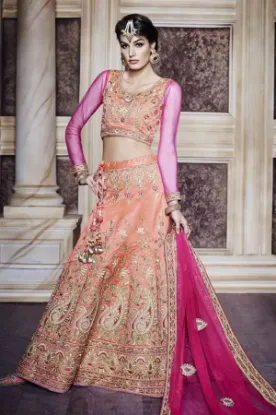 Picture of indian bridal wedding lehenga womens wear bollywood pa,