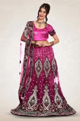 Picture of indian bridal wedding lehenga womens wear bollywood pak