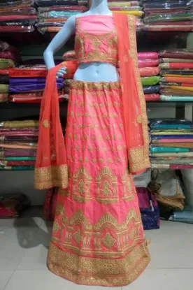 Picture of indian designer bollywood zarin style multy print trand